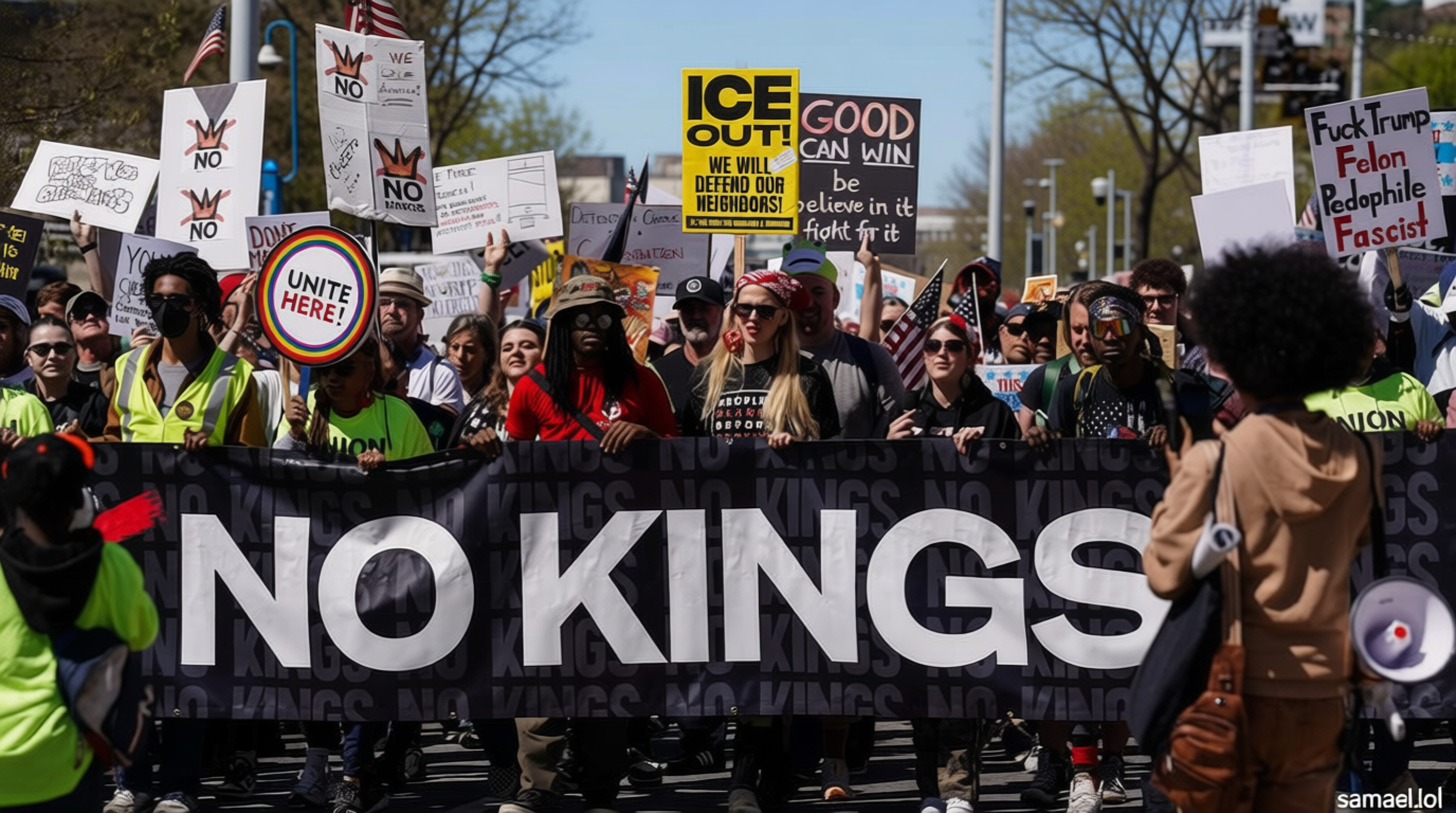 ‘No Kings’ protests — Trump critics rally across the US
