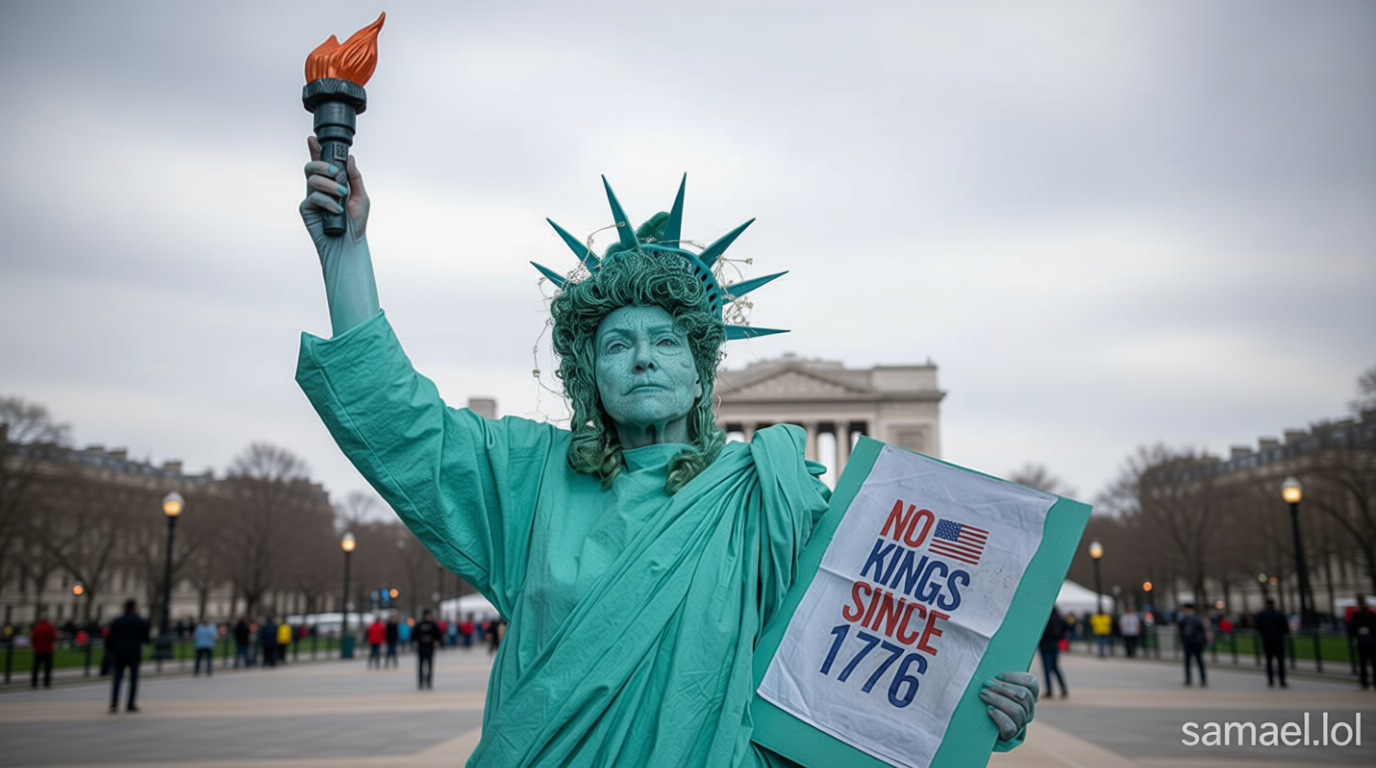Huge crowds protest against Trump on ‘No Kings’ day in the US and abroad