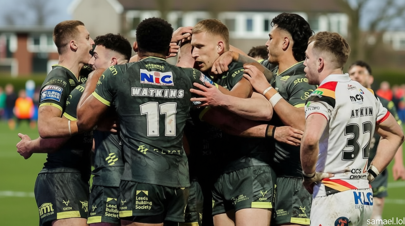 Leeds beat Bradford to go top of Super League