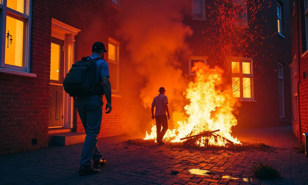 Manhunt after attempted arson attack on synagogue