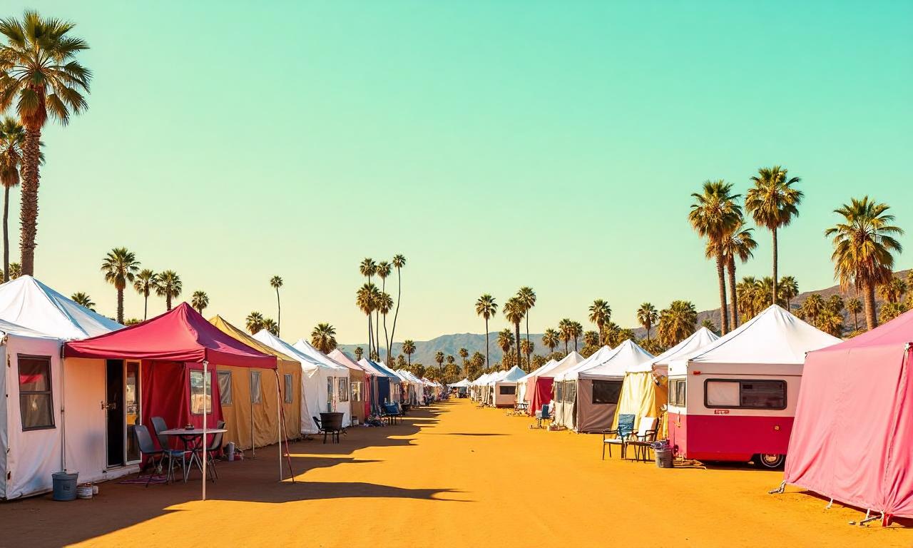 Coachella campers are turning tents fancy – and not all Brits are happy