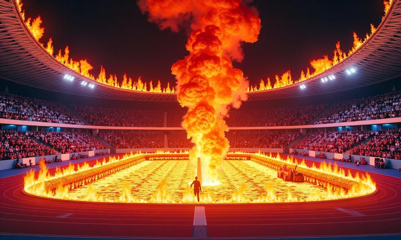 Watch: Fire damages roof of Rio’s Olympic velodrome
