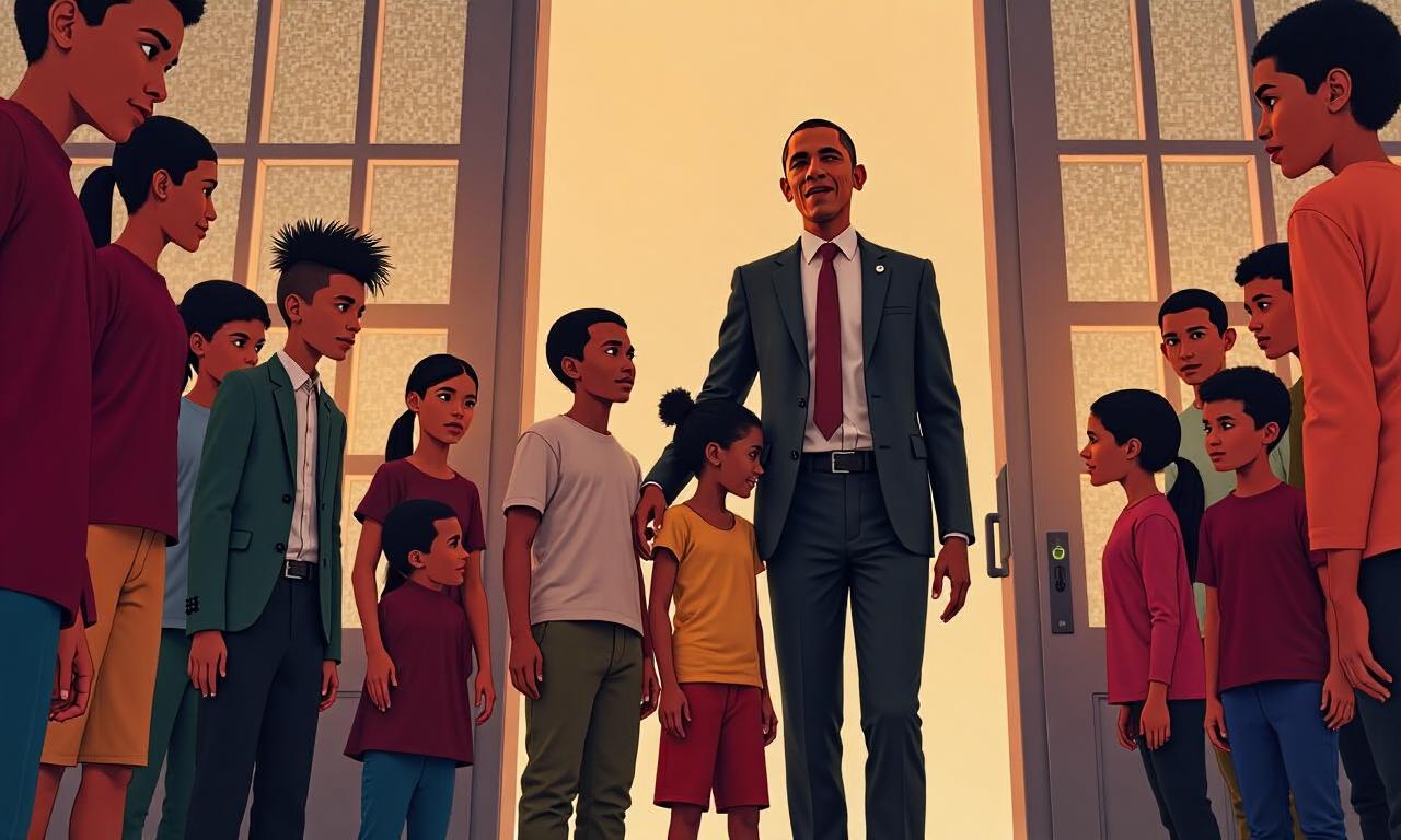 Watch: Obama and Mamdani sing with children in New York