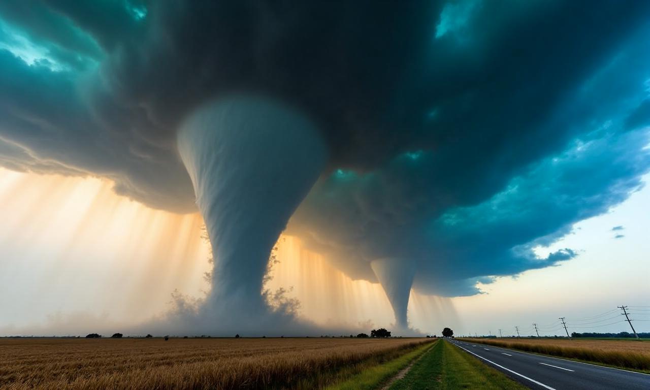 Watch: Powerful tornado barrels through northern Oklahoma