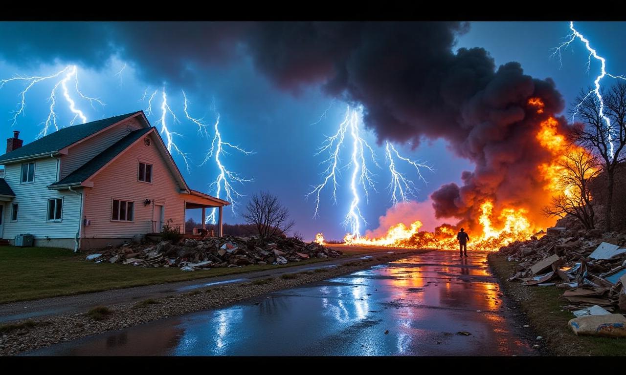 Widespread damage as storm spreads through midwestern US