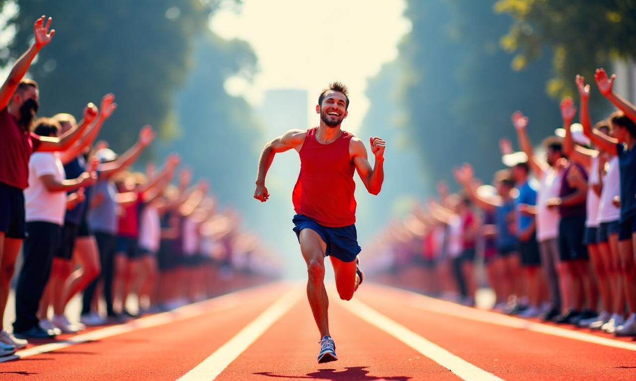 Victory slips away as marathon runner celebrates too soon