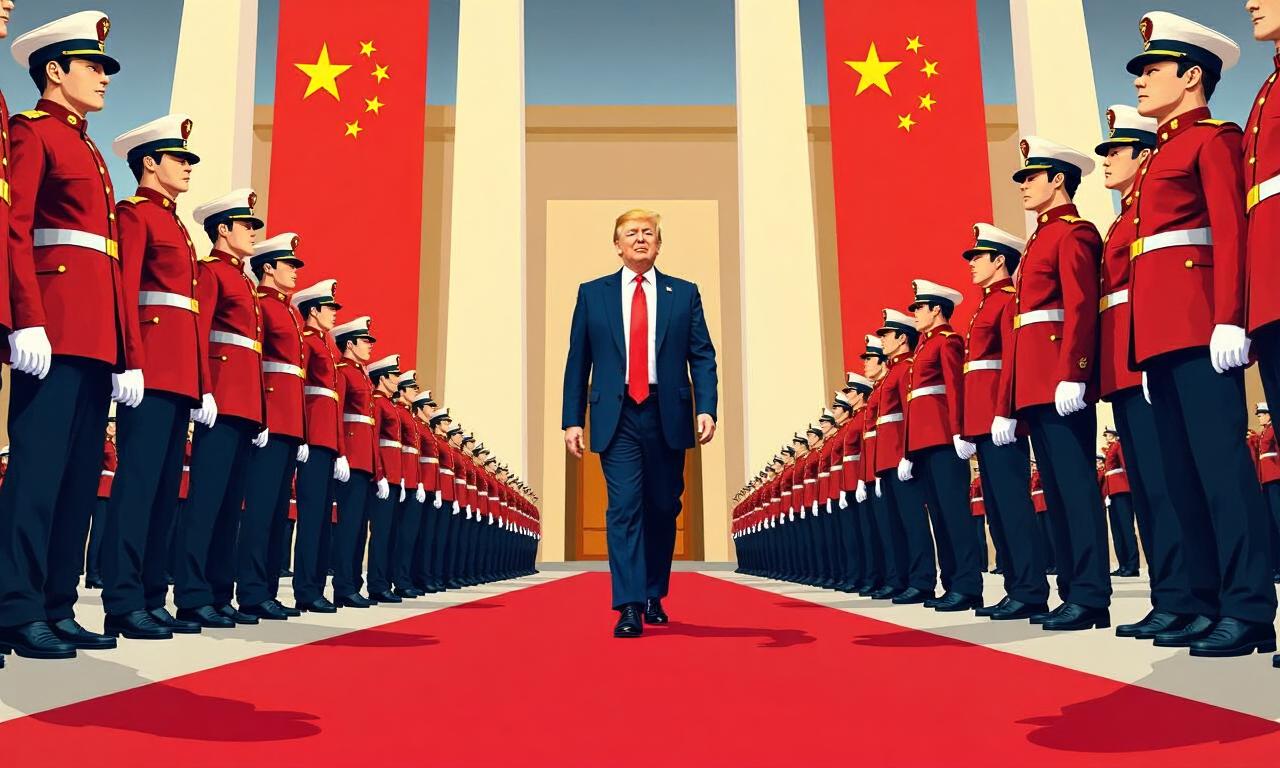Pomp and pageantry: Key moments from day one of Trump’s visit to China