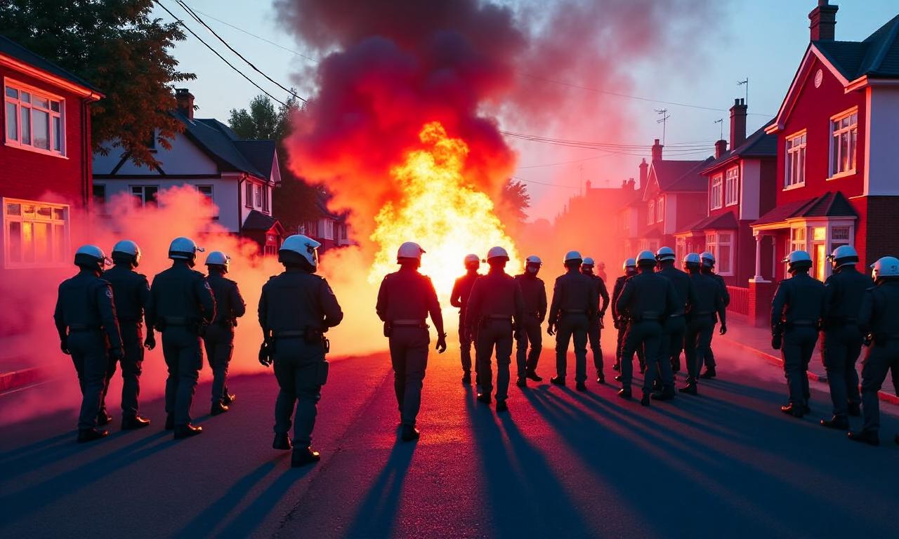 Watch: Protesters and riot police clash near home of Nowak’s killer