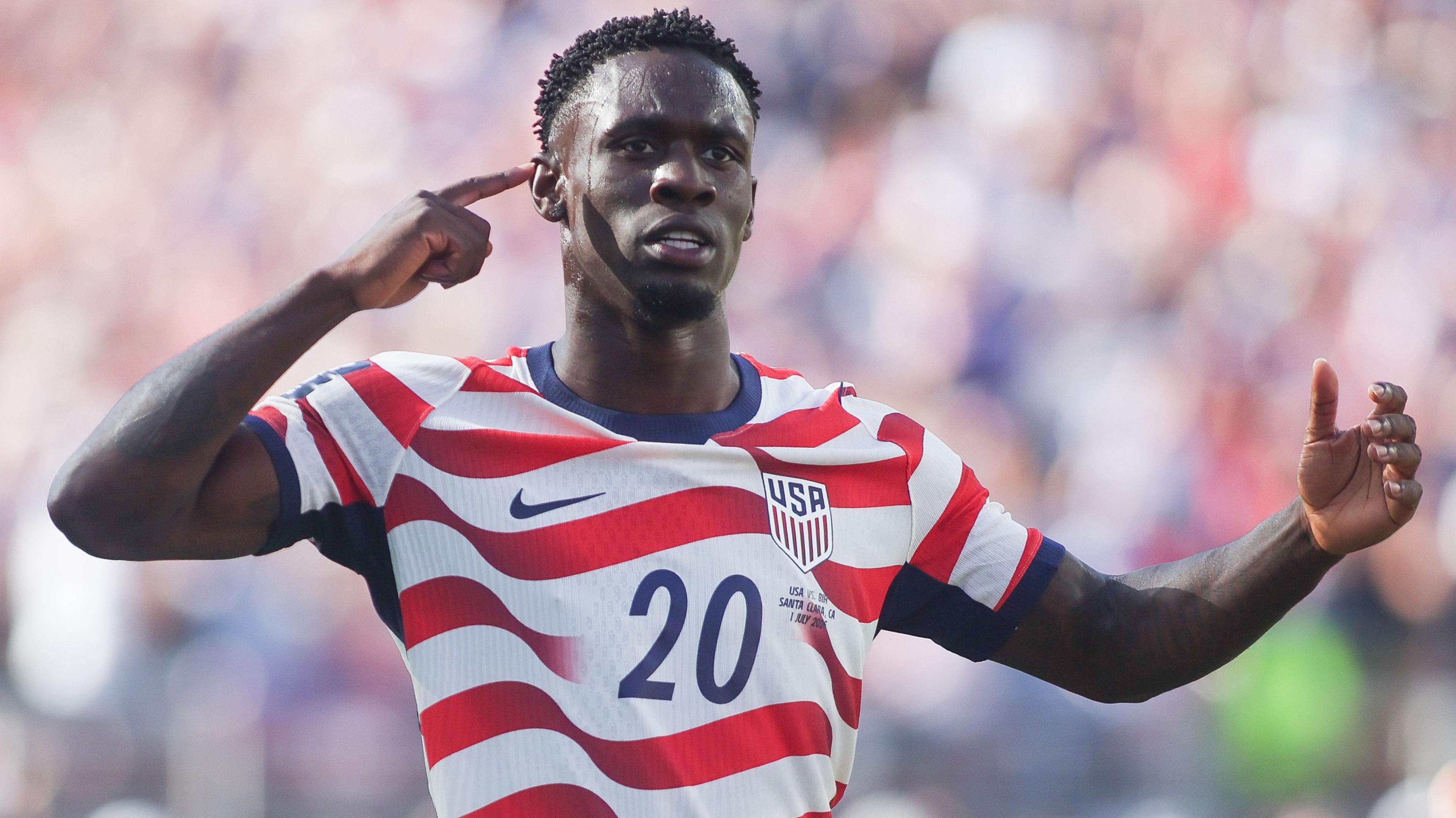 USA striker Balogun’s one-game ban suspended by Fifa