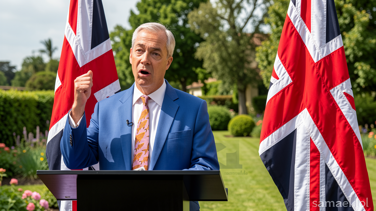 Let me think through this translation carefully:

1. “Chris Mason” – This is a proper name, stays the same in Croatian.

2. “Farage” – Also a proper name (Nigel Farage), stays the same.

3. “attempts to seize back” – In Croatian, this would be “pokušava povratiti” or “pokušava preuzeti”. “Povratiti” (to regain/return) captures the “seize back” meaning well.

4. “the agenda” – In Croatian, “agenda