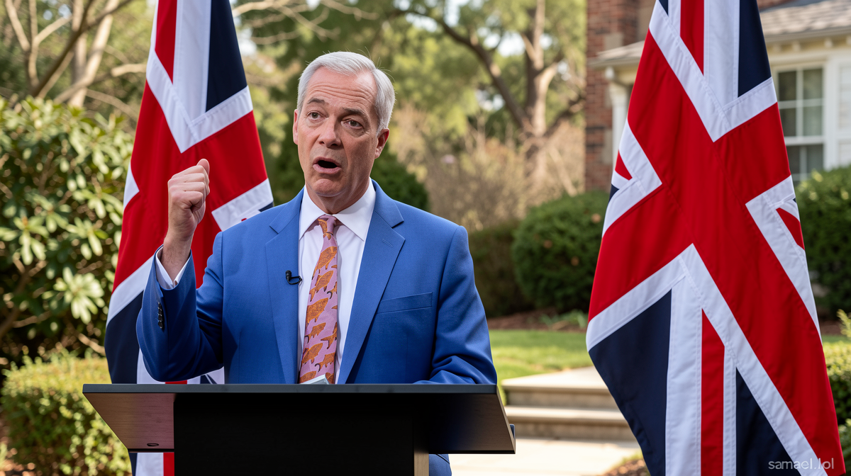 Let me analyze this article title step by step:

1. **Original Title**: “Chris Mason: Farage attempts to seize back the agenda after finance row”

2. **Breakdown of components**:
   – “Chris Mason:” – Author’s name (stays the same)
   – “Farage” – Nigel Farage, British politician (stays the same)
   – “attempts to seize back” – tries to regain control
   – “the agenda” – the main topic/issue being discussed
   – “after” – following
   – “finance