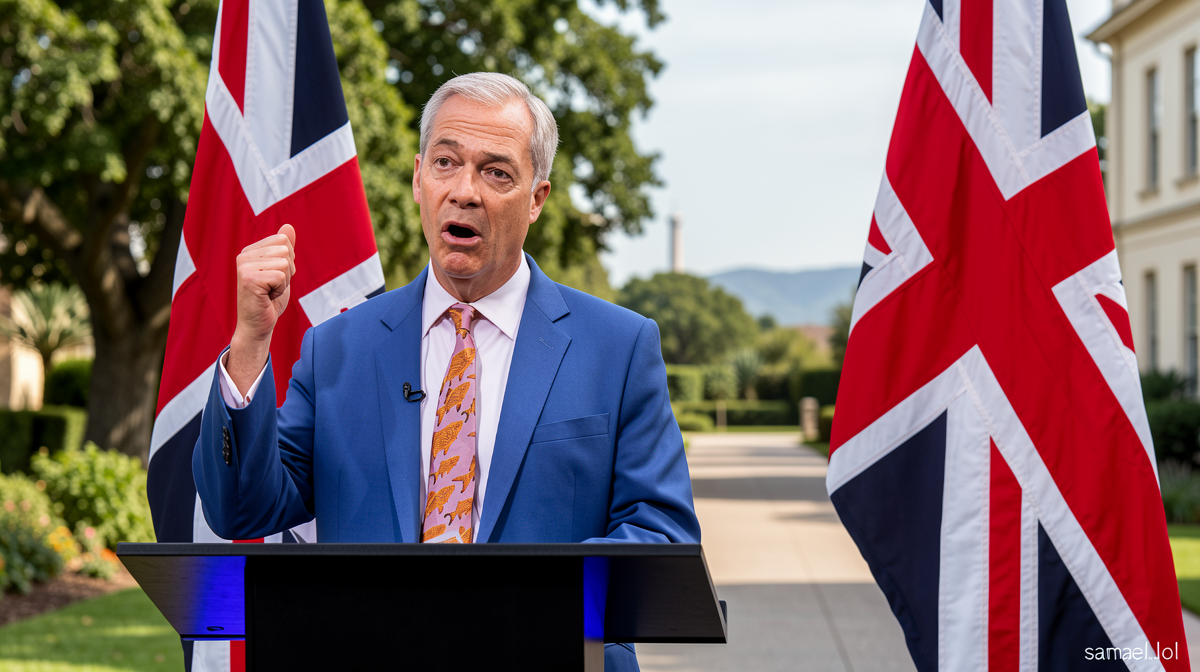 Let me analyze this article title step by step:

1. **Breaking down the original title:**
   – “Chris Mason” – Author’s name (proper noun, stays the same)
   – “Farage” – Nigel Farage, British politician (proper noun, stays the same)
   – “attempts to seize back” – trying to regain control
   – “the agenda” – the main topics being discussed
   – “after” – following
   – “finance row” – financial dispute/controversy

2. **Kannada translations:**