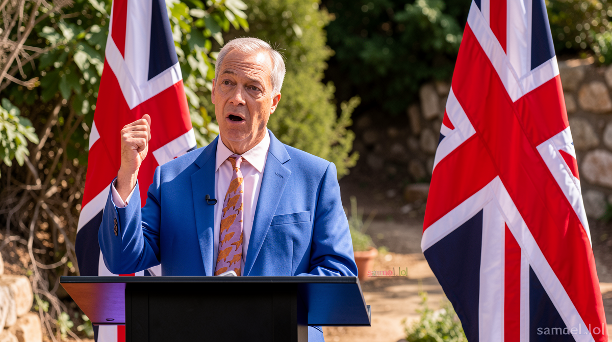 Let me analyze this article title step by step:

1. **Original Title**: “Chris Mason: Farage attempts to seize back the agenda after finance row”

2. **Breakdown of components**:
   – “Chris Mason:” – Author attribution (stays the same)
   – “Farage” – Nigel Farage, British politician (stays the same)
   – “attempts to seize back” – tries to regain/retake
   – “the agenda” – the main topics being discussed
   – “after” – following
   – “finance row