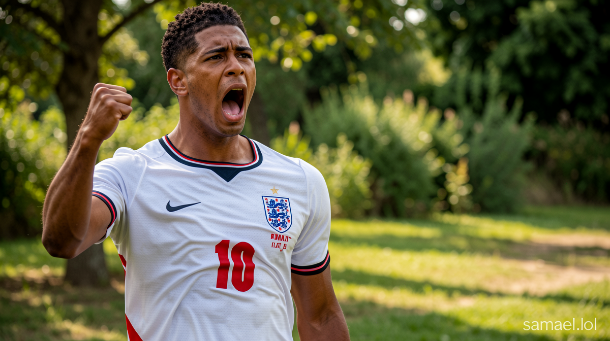 Let me analyze this article title and translate it to Latvian:

Original: “Bellingham scores extra-time winner as England reach semi-finals”

Breaking it down:
1. “Bellingham” – Proper name, stays the same
2. “scores” – Verbs in Latvian: “gūst” (scores), “ievieto” (puts in)
3. “extra-time” – In Latvian: “pagarinājumā” (in extra time) or “pagarinājuma laikā”
4. “winner” – In sports