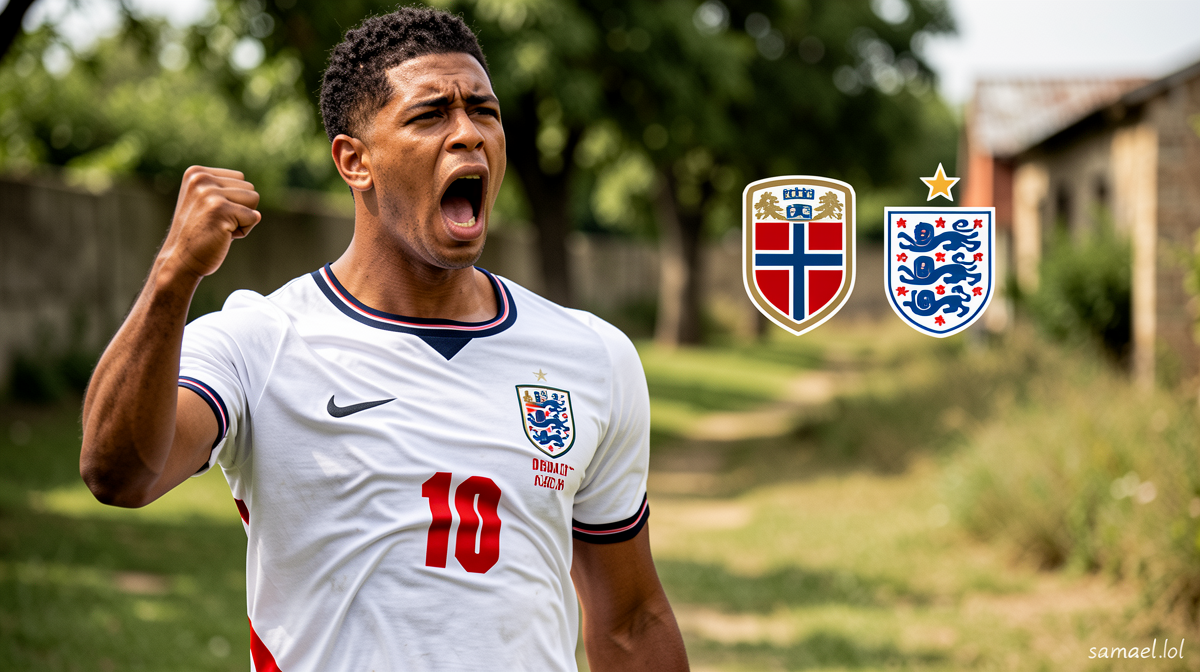 Let me analyze this English football news title and translate it to Serbian:

Original: “Bellingham scores extra-time winner as England reach semi-finals”

Breaking down the components:
1. “Bellingham” – Proper name, stays the same
2. “scores” – “pogađa” or “postavlja” (in football context)
3. “extra-time winner” – “gol u produžecima” or “pogodak u produžecima”
4. “as England reach” – “dok Engleska prolazi