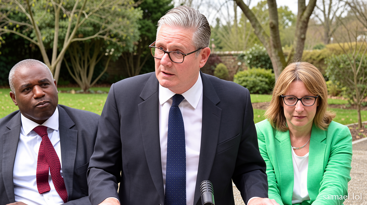 Let me analyze this title step by step: 1. **Original title**: “Starmer says it’s the ‘end of my political journey’ at his final Prime Minister’s Questions” 2. **Key components to translate**: – “Starmer” – Kept as is (proper name) – “says” – “казва” or “обявява” – “it’s the ‘end of my political journey'” – “краят на моето политическо пътуване/кариера” – “at his final