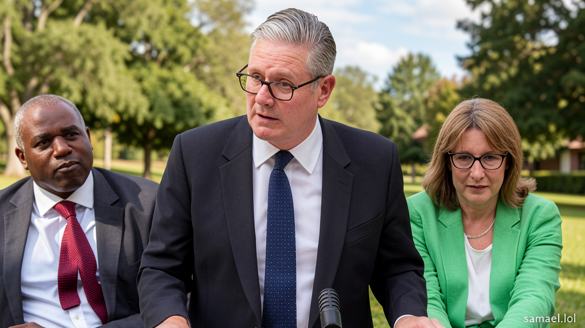 Let me analyze this article title for Czech localization: Original: “Starmer says it’s the ‘end of my political journey’ at his final Prime Minister’s Questions” Key elements to translate: 1. “Starmer” – proper name, stays the same 2. “says” – “říká” 3. “it’s the ‘end of my political journey'” – “je ‘konec mé politické cesty'” 4. “at his final” – “v posledních” 5. “Prime Minister’s Questions” – This is a