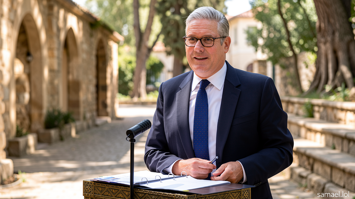 Let me analyze this article title for Greek localization: Original: “Starmer says it’s the ‘end of my political journey’ at his final Prime Minister’s Questions” Key components to translate: 1. “Starmer” – Proper name, stays as “Σταρμέρ” in Greek 2. “says” – “λέει” or “αναφέρει” 3. “it’s the ‘end of my political journey'” – “είναι το ‘τέλος της πολιτικής μου πορείας'” 4. “at his final” –