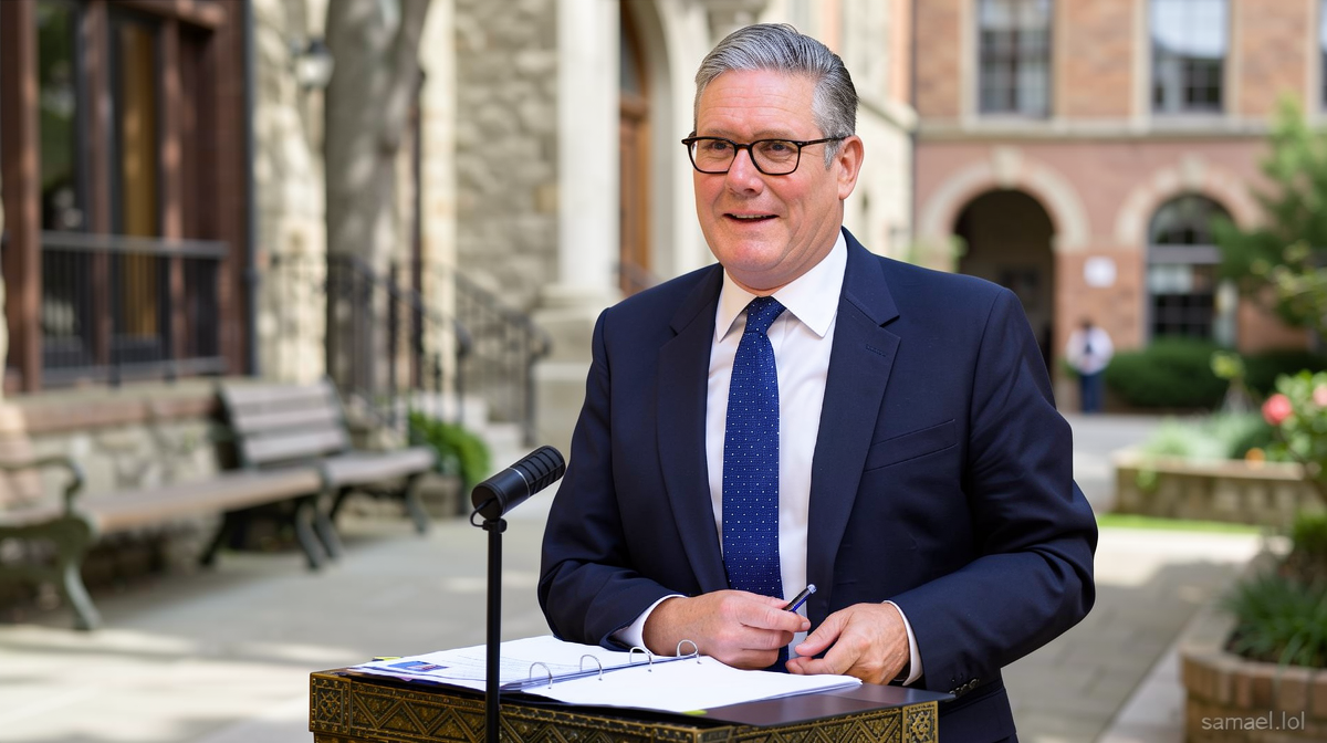 Let me analyze this title step by step: 1. **Original Title**: “Starmer says it’s the ‘end of my political journey’ at his final Prime Minister’s Questions” 2. **Key Components**: – “Starmer” – Kept as is (proper noun/name) – “says” – “ਕਹਿੰਦਾ ਹੈ” (kahinda hai) – “it’s the end of my political journey” – “ਮੇਰੀ ਰਾਜਨੀਤਿਕ ਯਾਤਰਾ ਦਾ ਅੰ