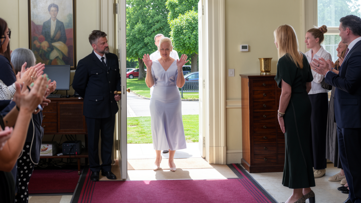 Who is Andy Burnham’s wife, Marie-France van Heel?